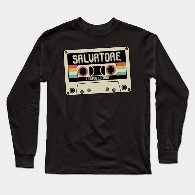 Salvatore - Limited Edition - Vintage Style Long Sleeve T-Shirt by Debbie Art